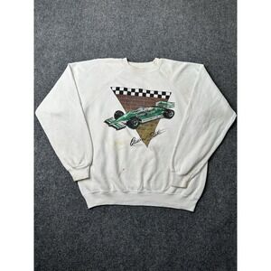 Mens Sweatshirt Hanes Quaker State Racing Car Graphic USA, Size XL